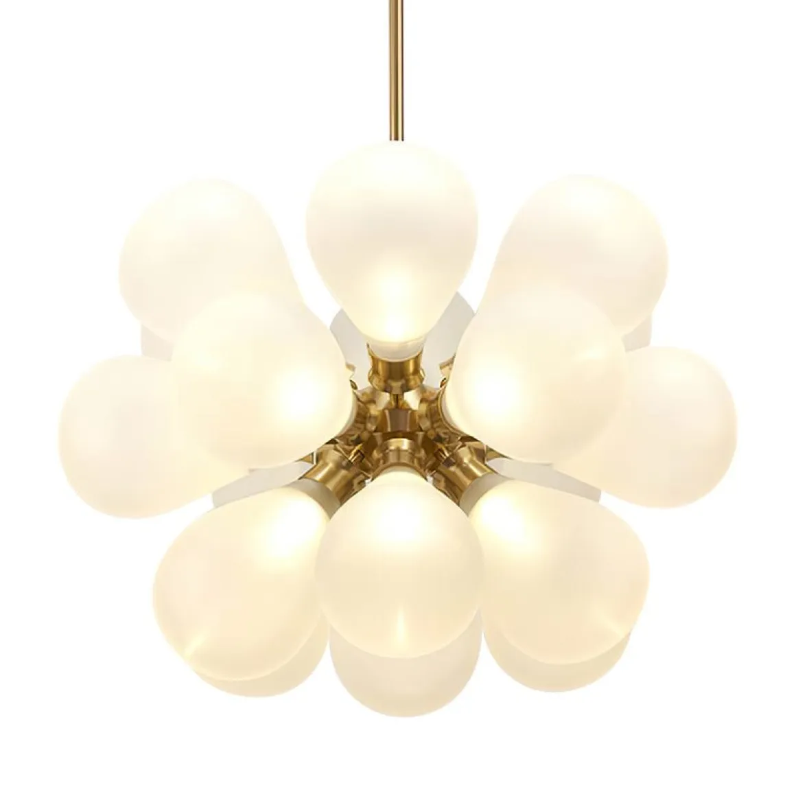 Modern Cluster Frosted Glass Bubble Chandelier