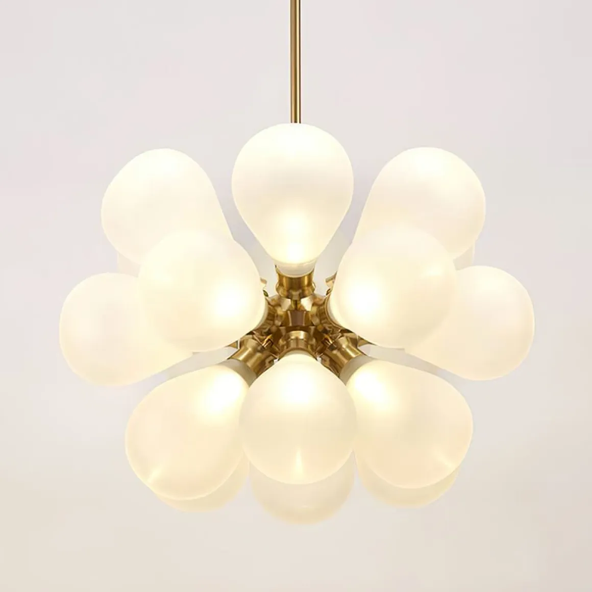 Modern Cluster Frosted Glass Bubble Chandelier