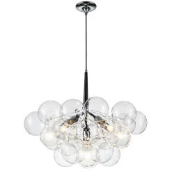 Modern Cluster Glass Globe Bubble Chandelier