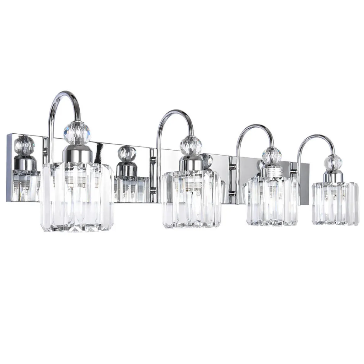 Modern Crystal Vanity Wall Sconce