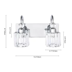 Modern Crystal Vanity Wall Sconce