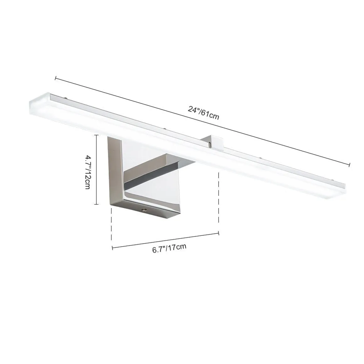 Modern Dimmable LED Bathroom Vanity Wall Sconce