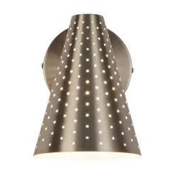 Modern Funky 1-Light Starry Pinhole Cone Wall Sconce