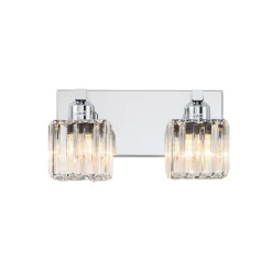 Modern Glam Crystal Bathroom Vanity Wall Lamp