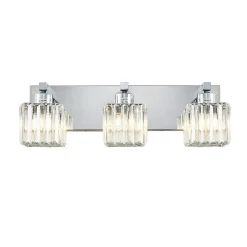 Modern Glam Crystal Bathroom Vanity Wall Lamp
