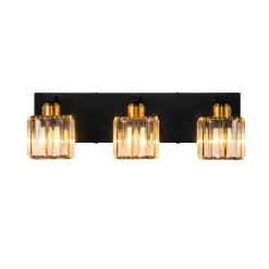 Modern Glam Crystal Bathroom Vanity Wall Lamp