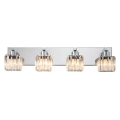Modern Glam Crystal Bathroom Vanity Wall Lamp