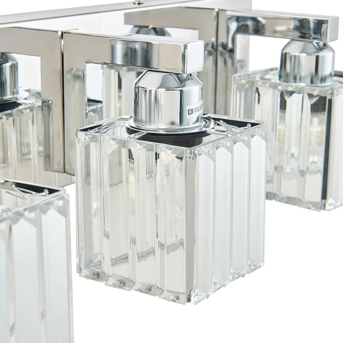Modern Glam Crystal Bathroom Vanity Wall Lamp