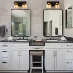 Modern Glam Crystal Bathroom Vanity Wall Lamp