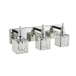 Modern Glam Crystal Bathroom Vanity Light