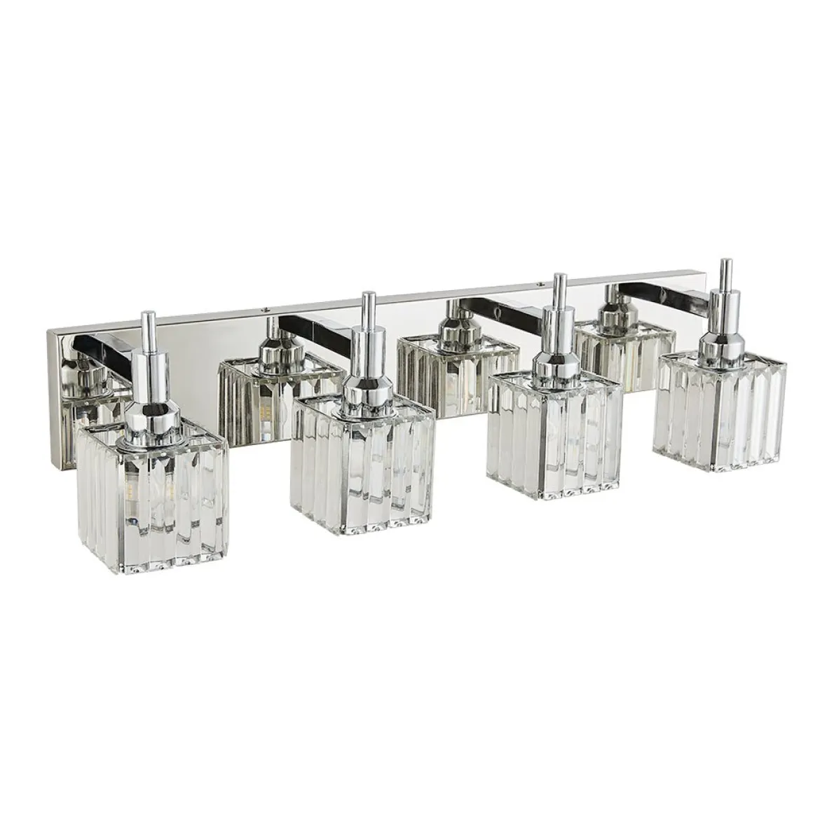 Modern Glam Crystal Bathroom Vanity Light