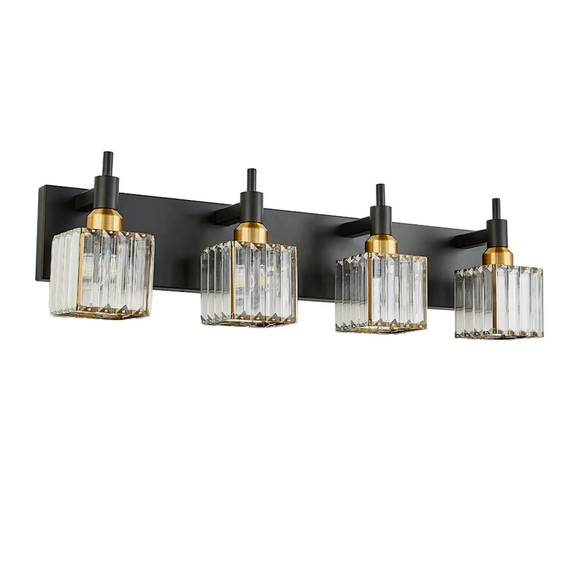 Modern Glam Crystal Bathroom Vanity Light