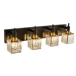 Modern Glam Crystal Bathroom Vanity Light
