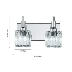 Modern Glam Crystal Bathroom Vanity Light