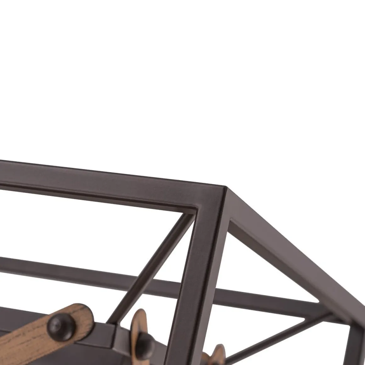Modern Industrial Cross Linear Island Chandelier
