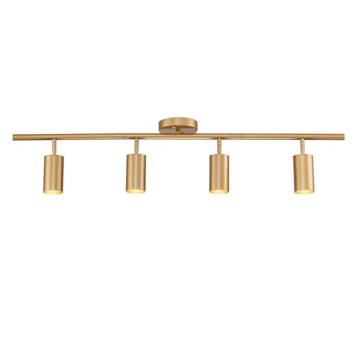 Modern 4-Light Linear Semi Flush Track Light