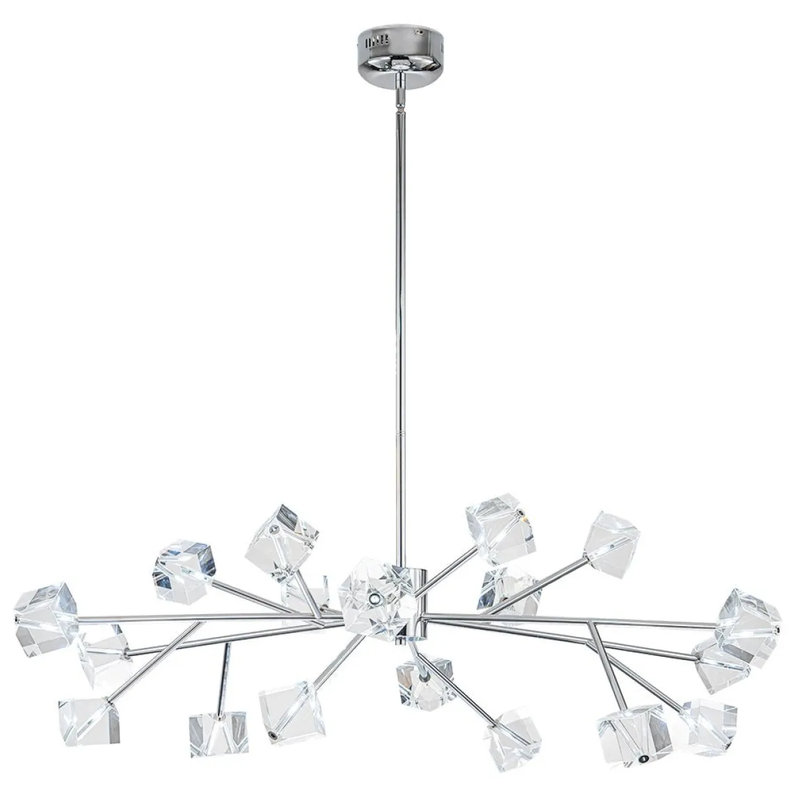 Modern Mid-century Glam Branch Crystal Sputnik Chandelier