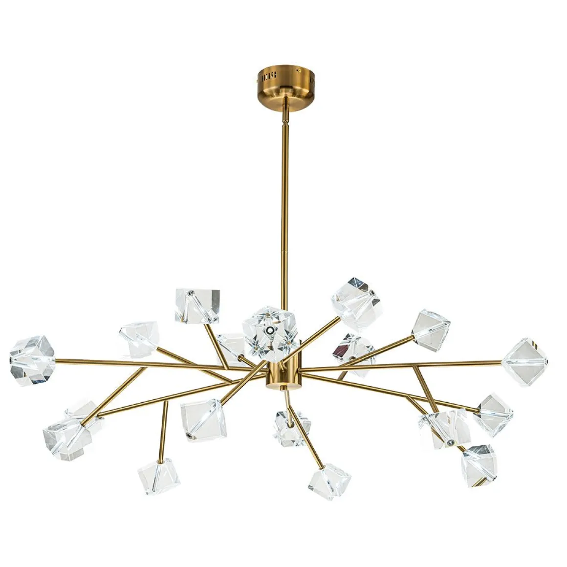 Modern Mid-century Glam Branch Crystal Sputnik Chandelier