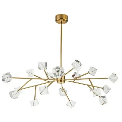 Modern Mid-century Glam Branch Crystal Sputnik Chandelier