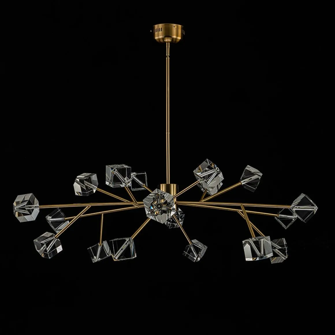 Modern Mid-century Glam Branch Crystal Sputnik Chandelier