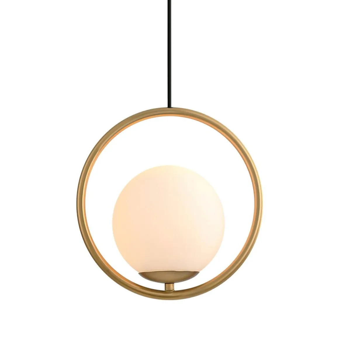 Modern 1-ring Globe Pendant Light