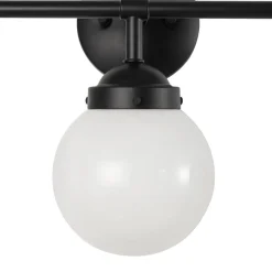 Modern Shine Opal Glass Globe Bathroom Vanity Wall Light