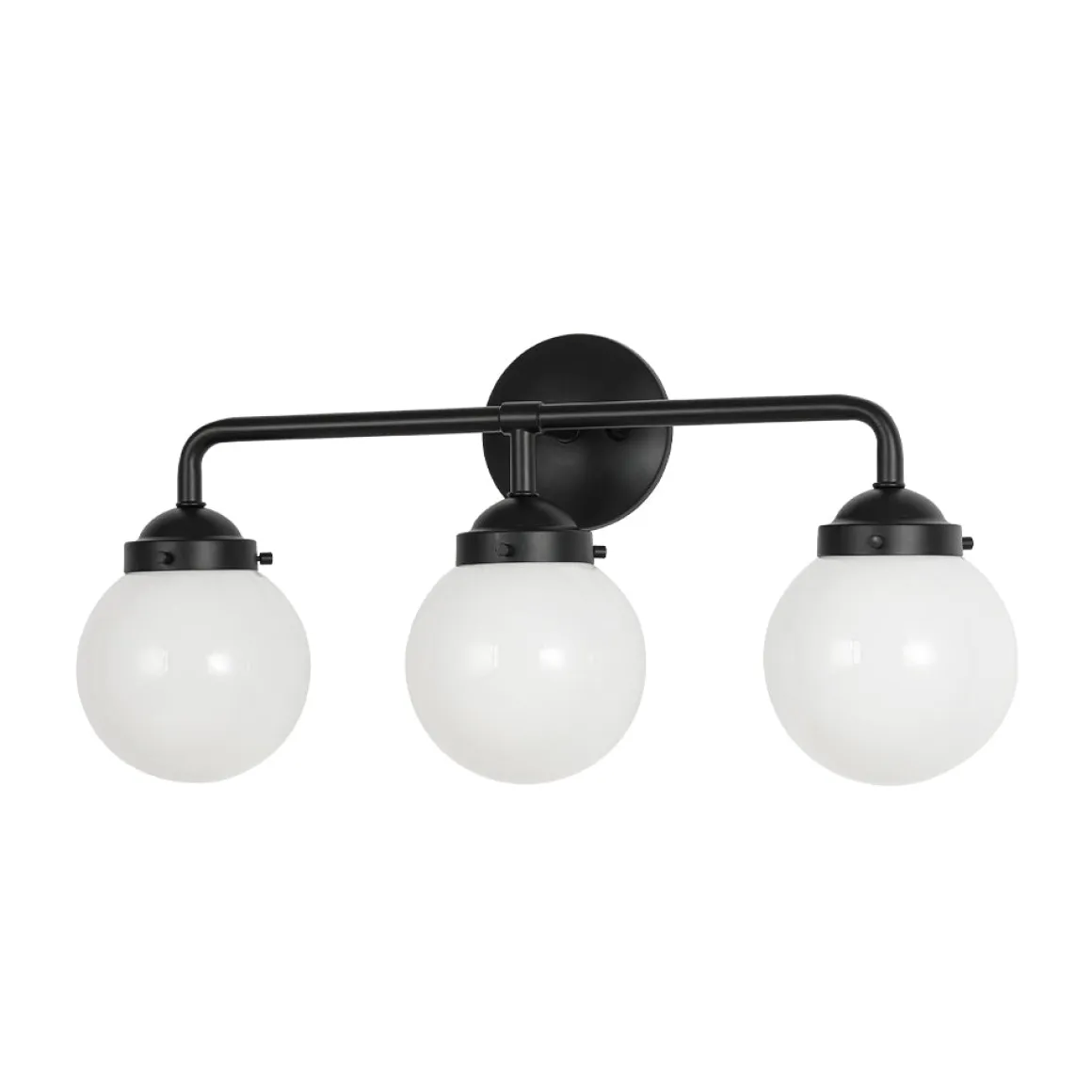 Modern Shine Opal Glass Globe Bathroom Vanity Wall Light