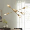 Modern Sphere Gold Sputnik Chandelier