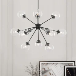Modern Sphere 12-light Sputnik Chandelier