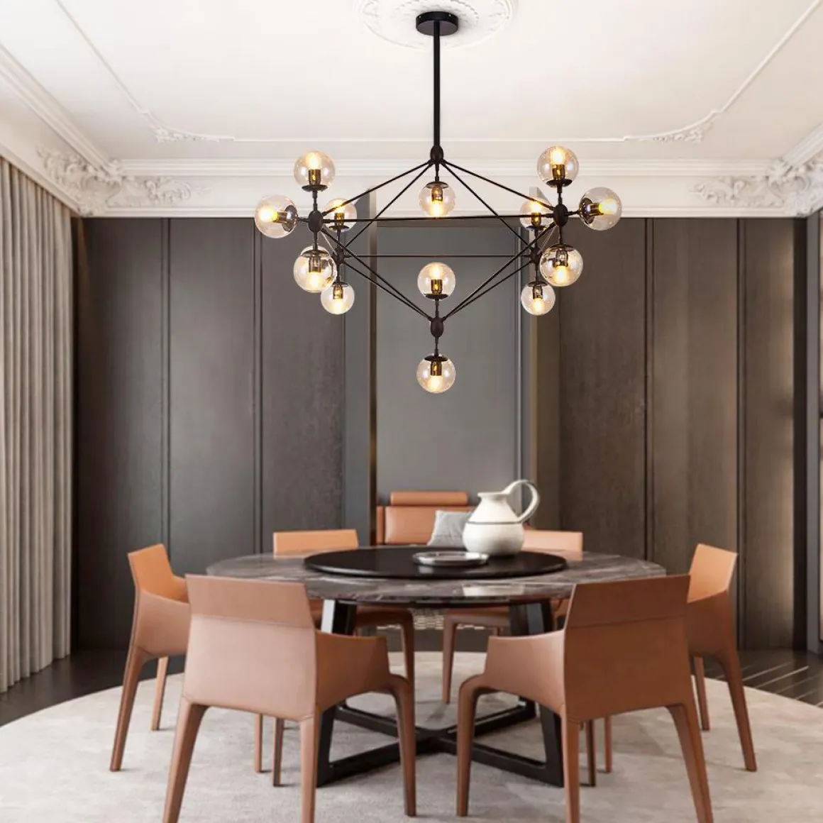 Modern Statement Geometric Chandelier
