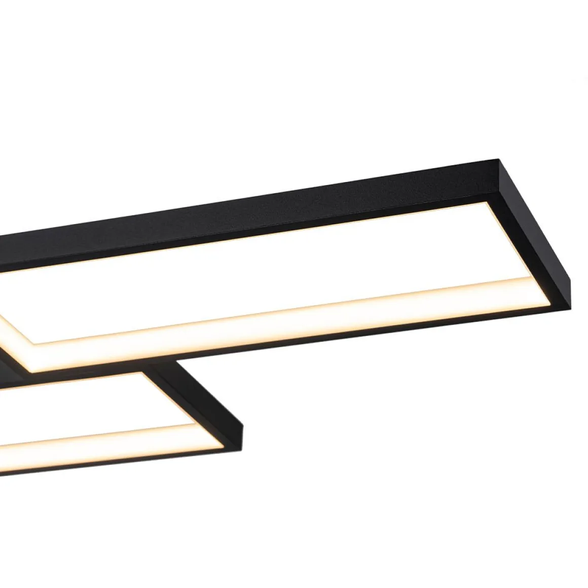 (OpenBox) Black 4-light Rectangular Dimmable LED Kitchen Island Pendant