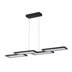 (OpenBox) Black 4-light Rectangular Dimmable LED Kitchen Island Pendant