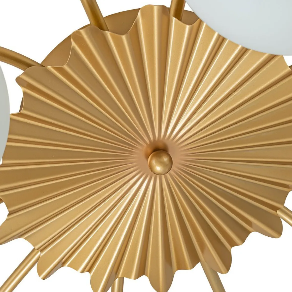 (OpenBox) Blossom 12-Light Opal Glass Bubble Semi Flush Chandelier