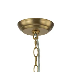 (OpenBox) Brass Cluster Sculpture Texture Glass Globe Bubble Chandelier