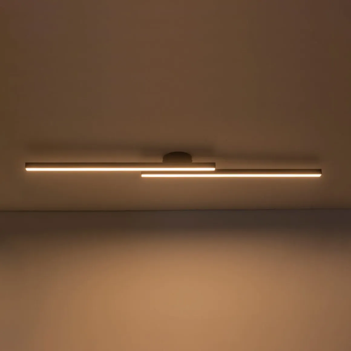 (OpenBox) Dimmable 2-Light Long Strip Linear LED Flush Mount