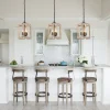 (OpenBox) Farmhouse Wood Cylinder Pendant Light