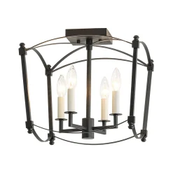 (OpenBox) 4-light French Antique Candle Style Lantern Semi Flush