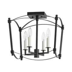 (OpenBox) 4-light French Antique Candle Style Lantern Semi Flush