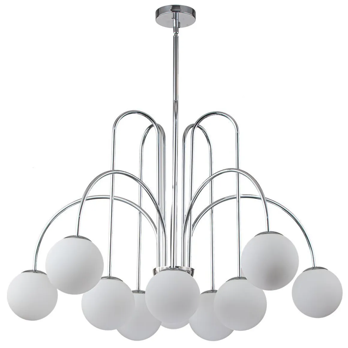 (OpenBox) 10-Light Frosted Glass Globe Bubble Chandelier
