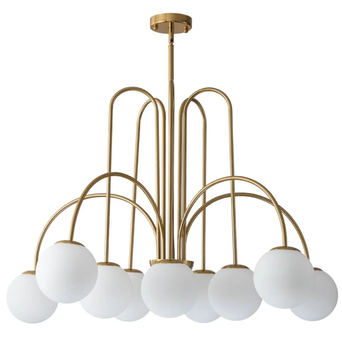 (OpenBox) 10-Light Frosted Glass Globe Bubble Chandelier