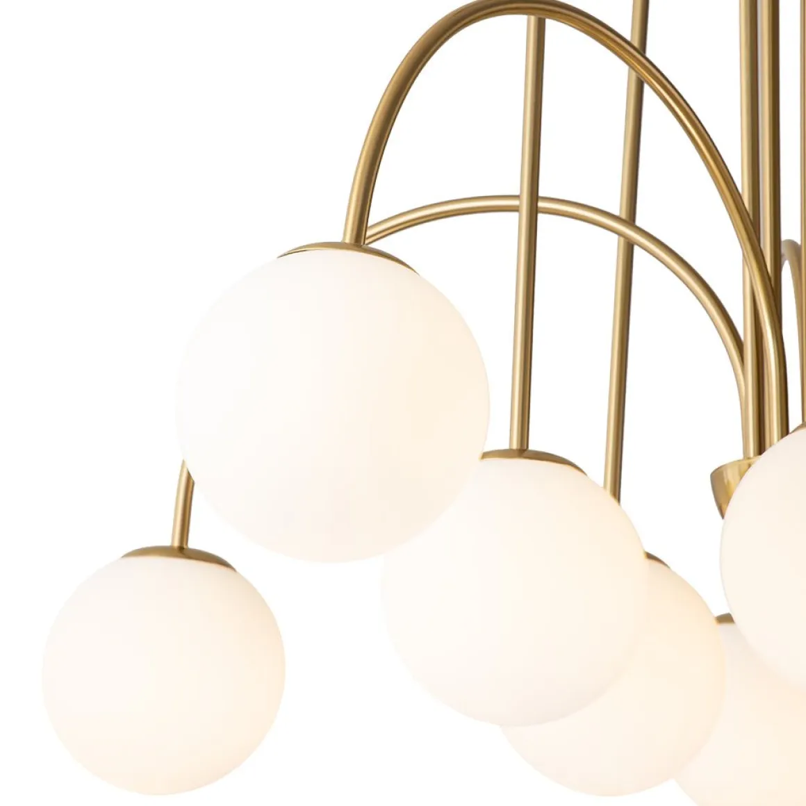 (OpenBox) 10-Light Frosted Glass Globe Bubble Chandelier