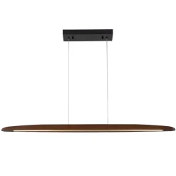 (OpenBox) Minimalist Linear Wood Dimmable LED Island Pendant