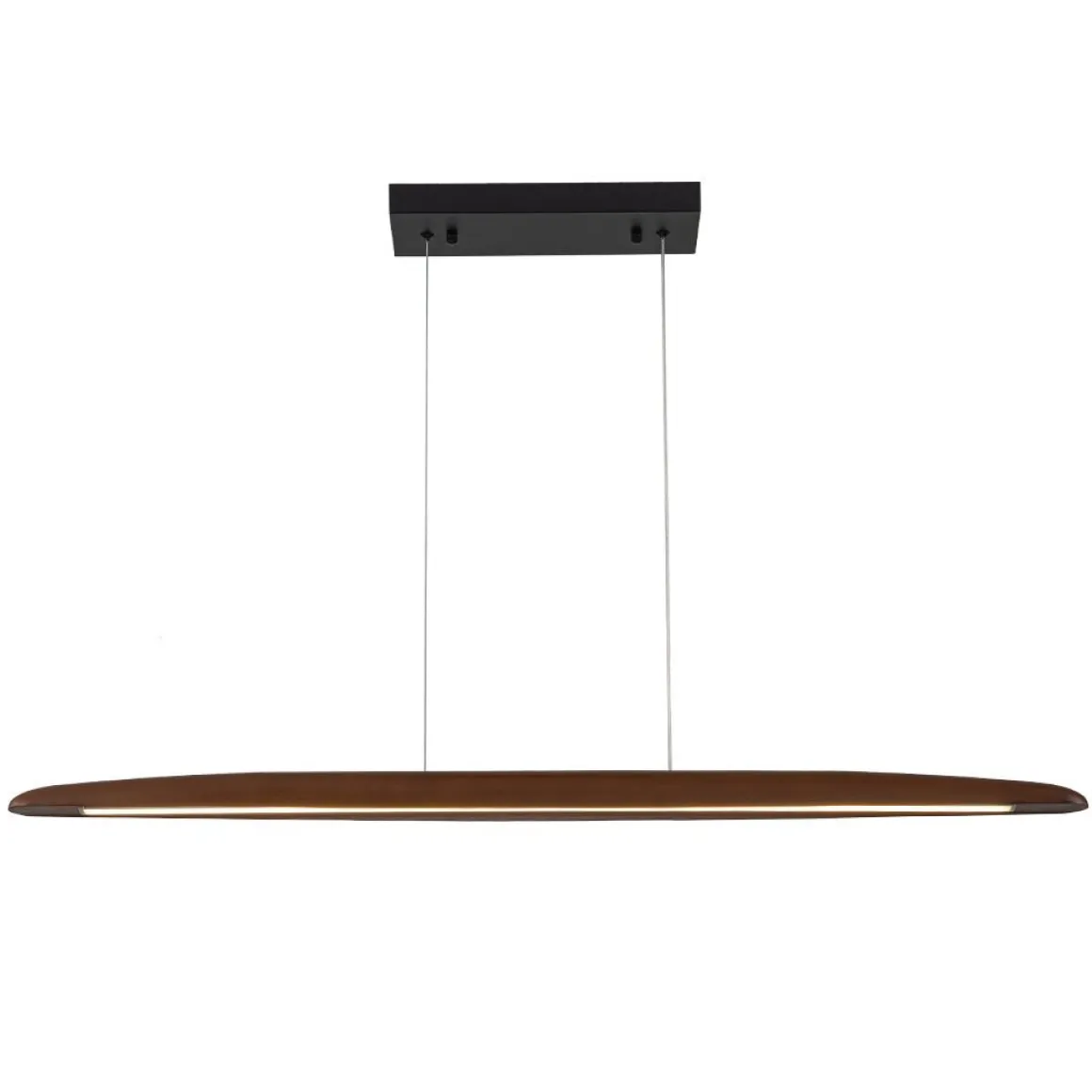 (OpenBox) Minimalist Linear Wood Dimmable LED Island Pendant
