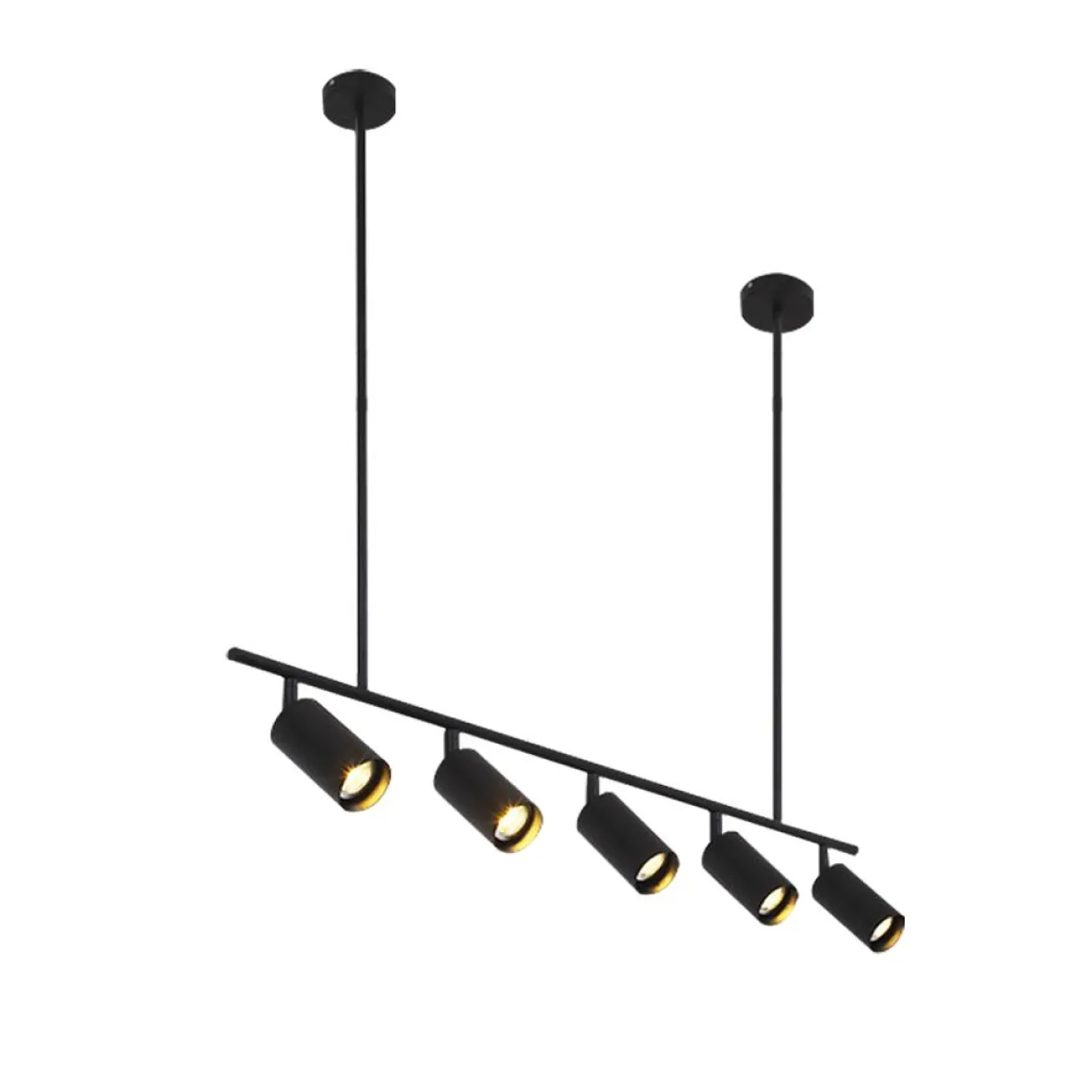 (OpenBox) Modern 5-Light Linear Semi Flush Track Light