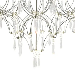 (OpenBox) Modern Luxe Glam Starry Sky LED Crystal Chandelier