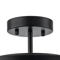 (OpenBox) Tiered Hammered Water Glass Round Semi Flush Mount