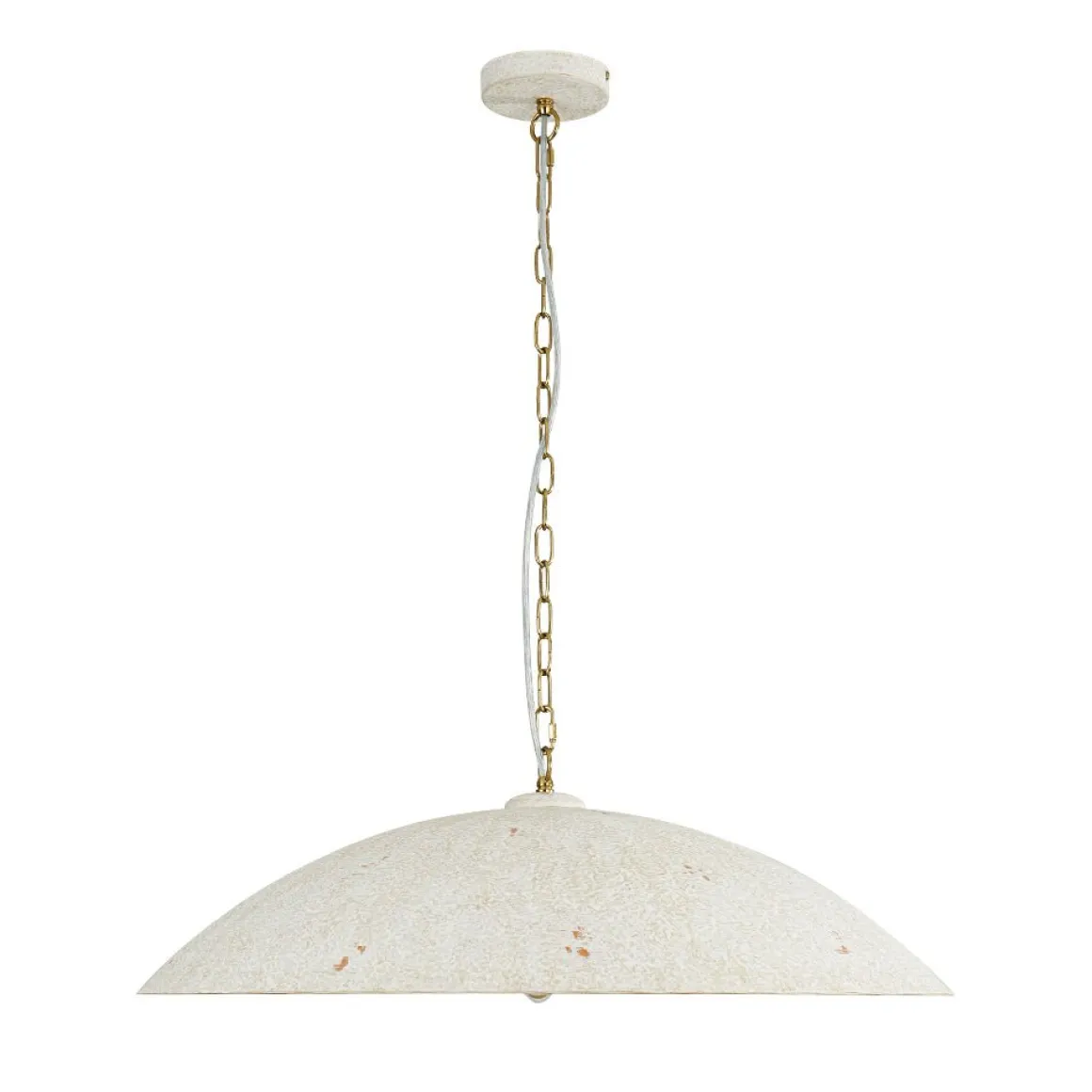 (OpenBox) Vintage Oversized Flat Dome Metal Pendant Light