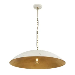 (OpenBox) Vintage Oversized Flat Dome Metal Pendant Light