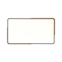 Rectangle Wood Dimmable LED Flush Mount Ceiling Light