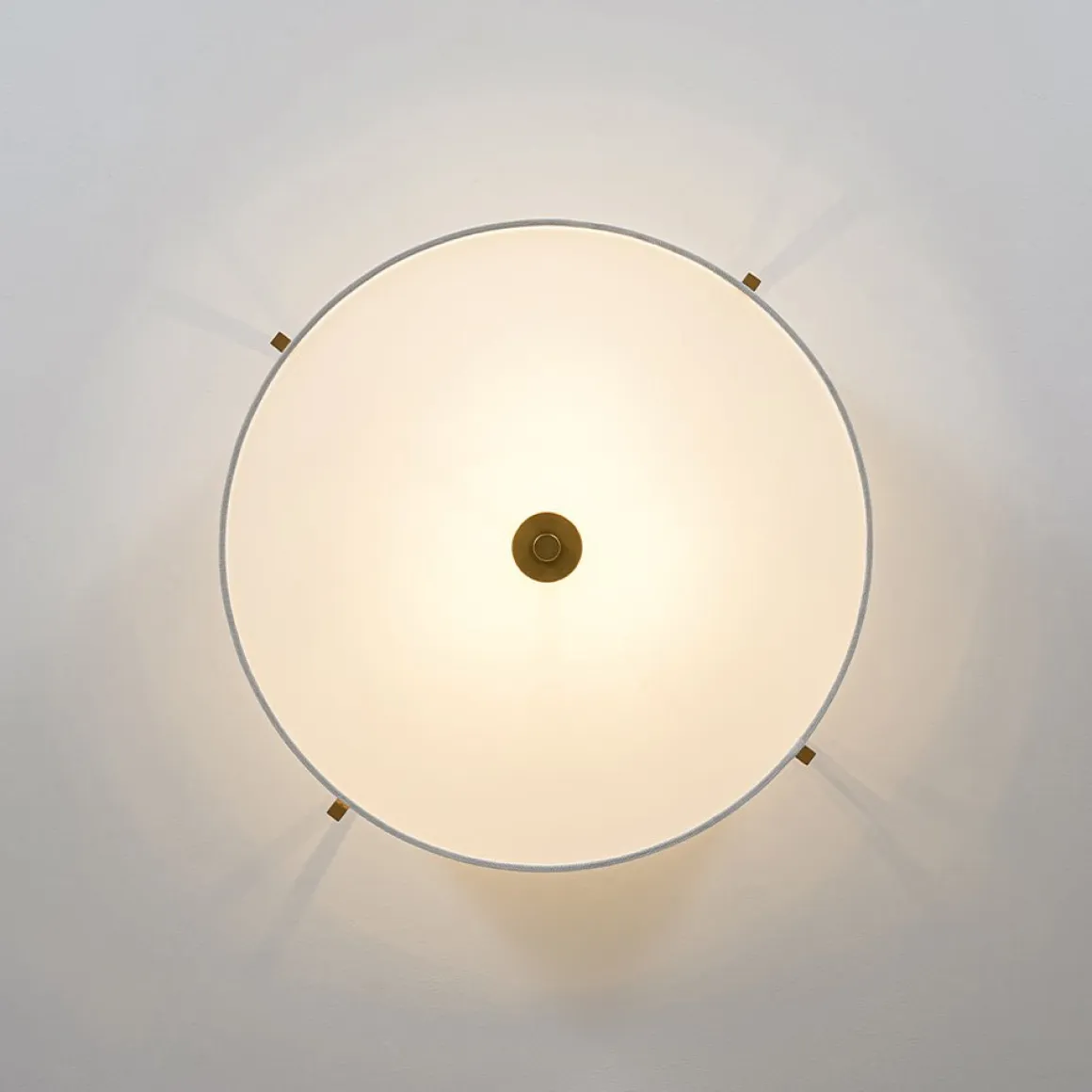 Retro Wide Drum Round Linen Cage Semi Flush Mount